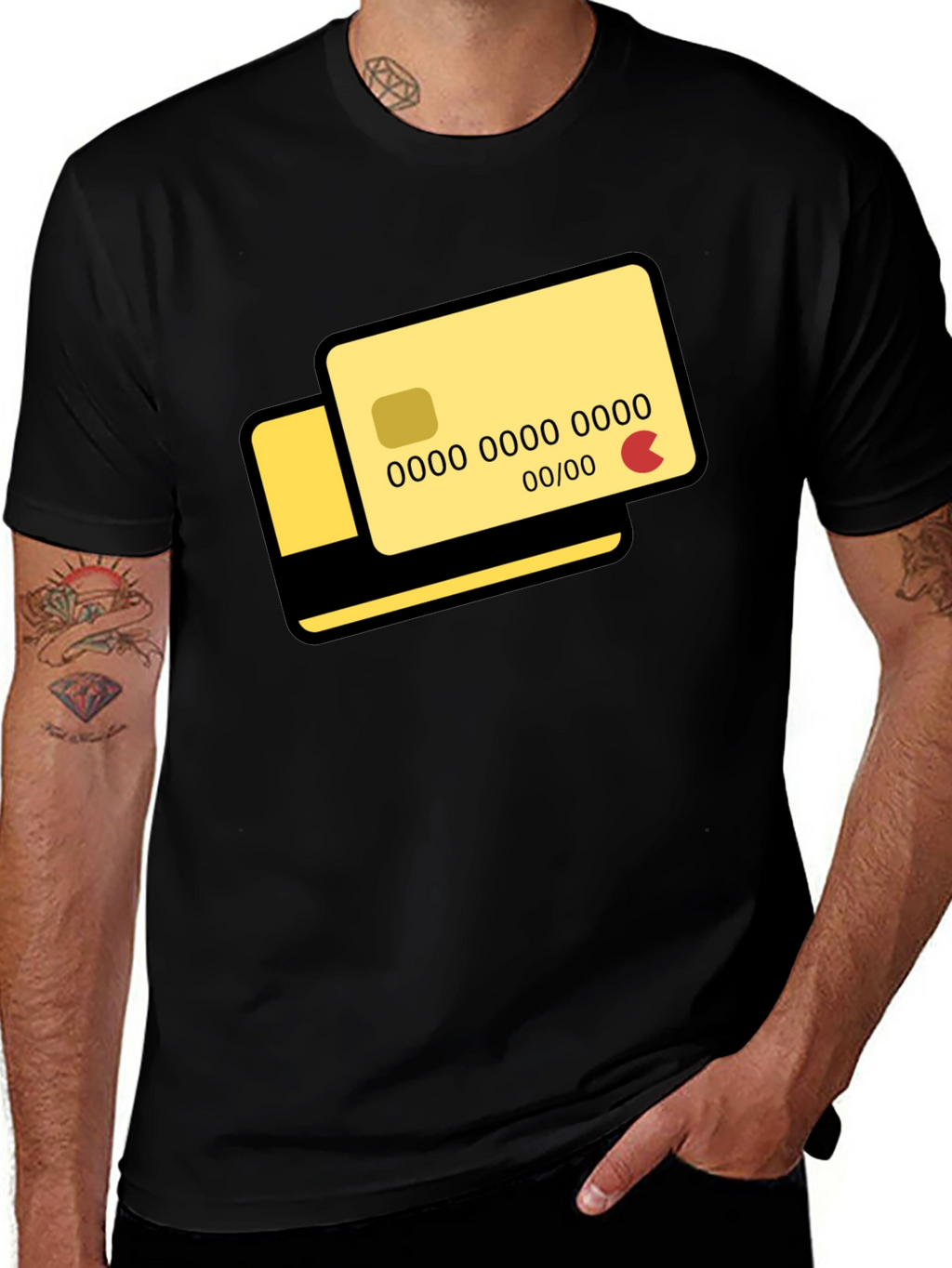 Credit Card Graphic T-Shirt - Modern Design