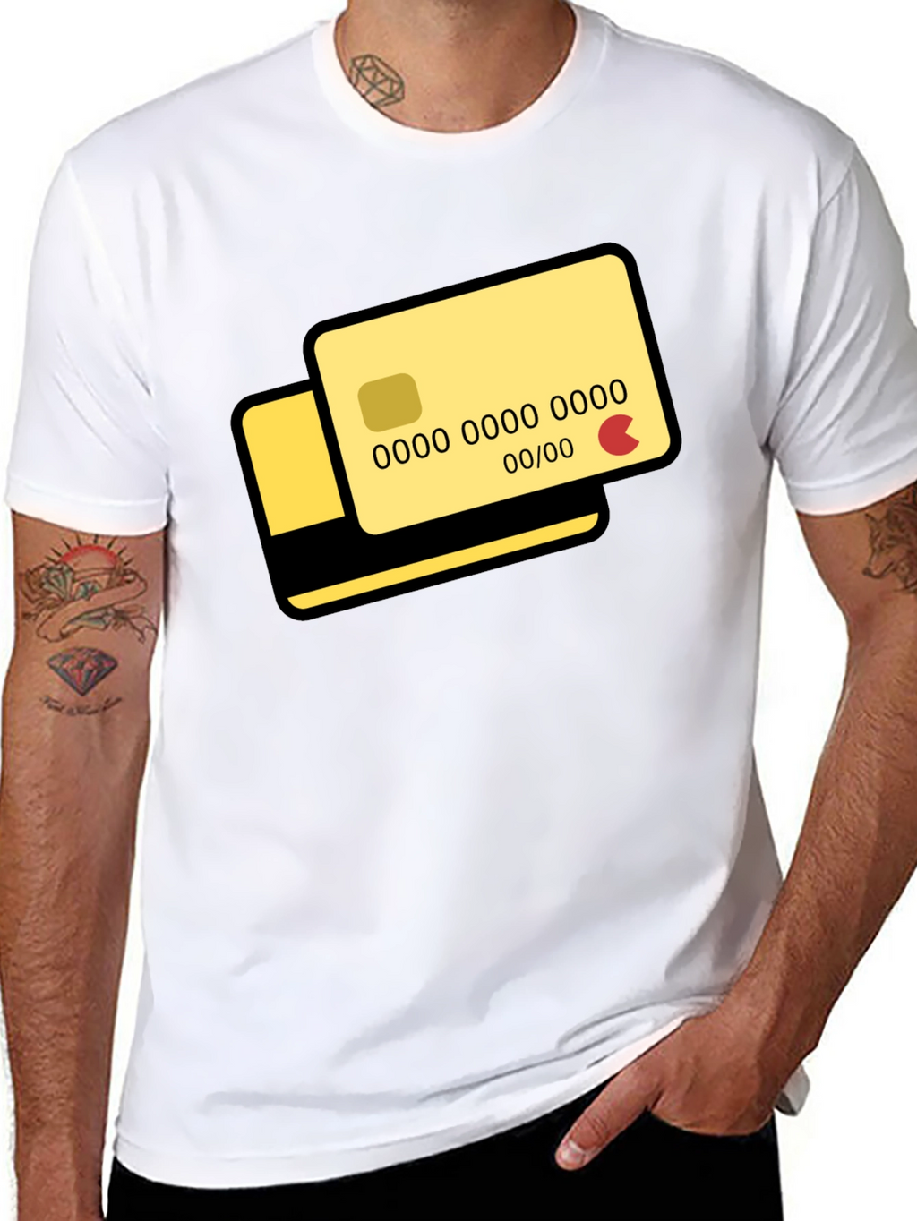 Credit Card Graphic T-Shirt - Modern Design