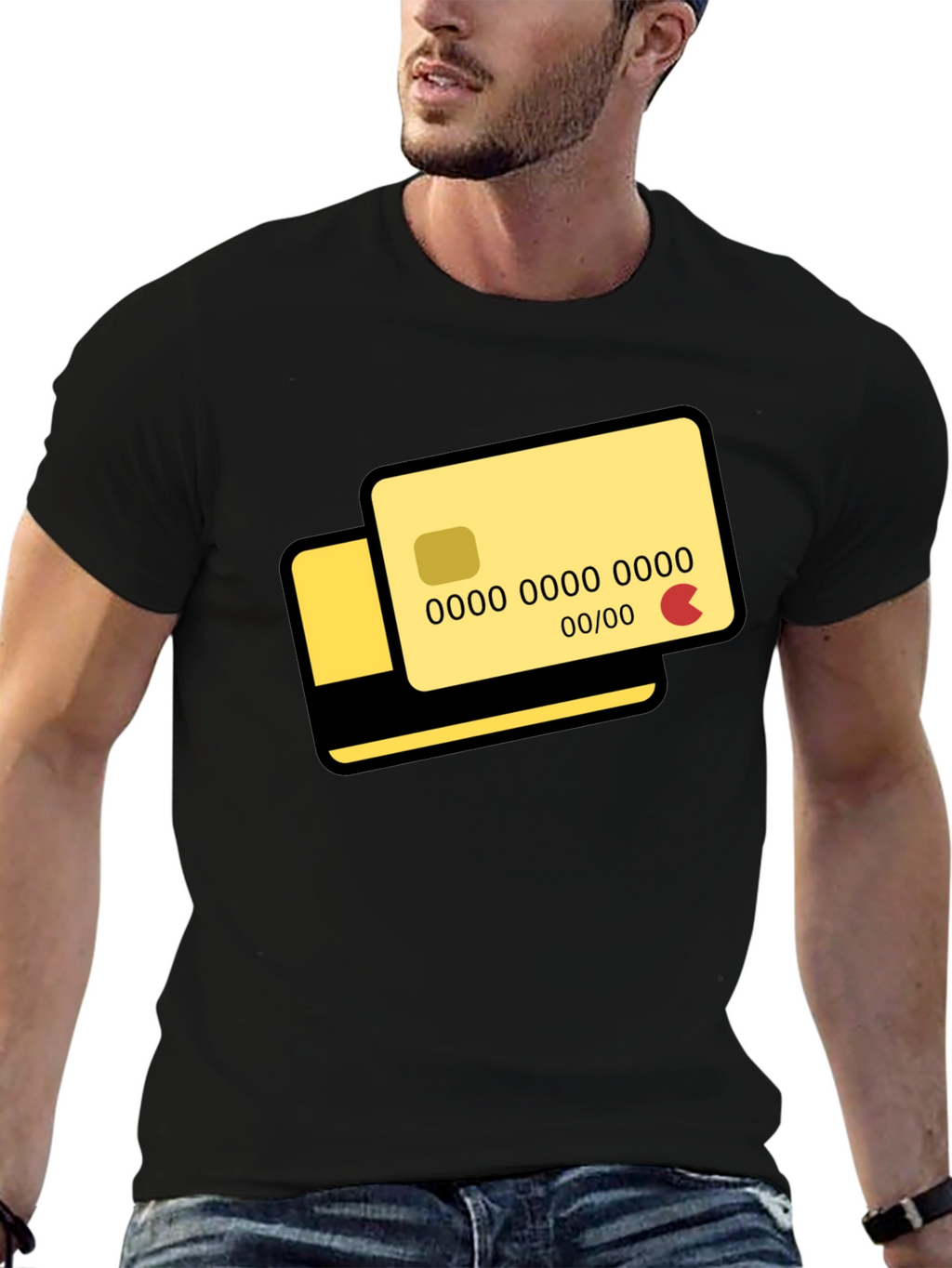 Credit Card Graphic T-Shirt - Modern Design