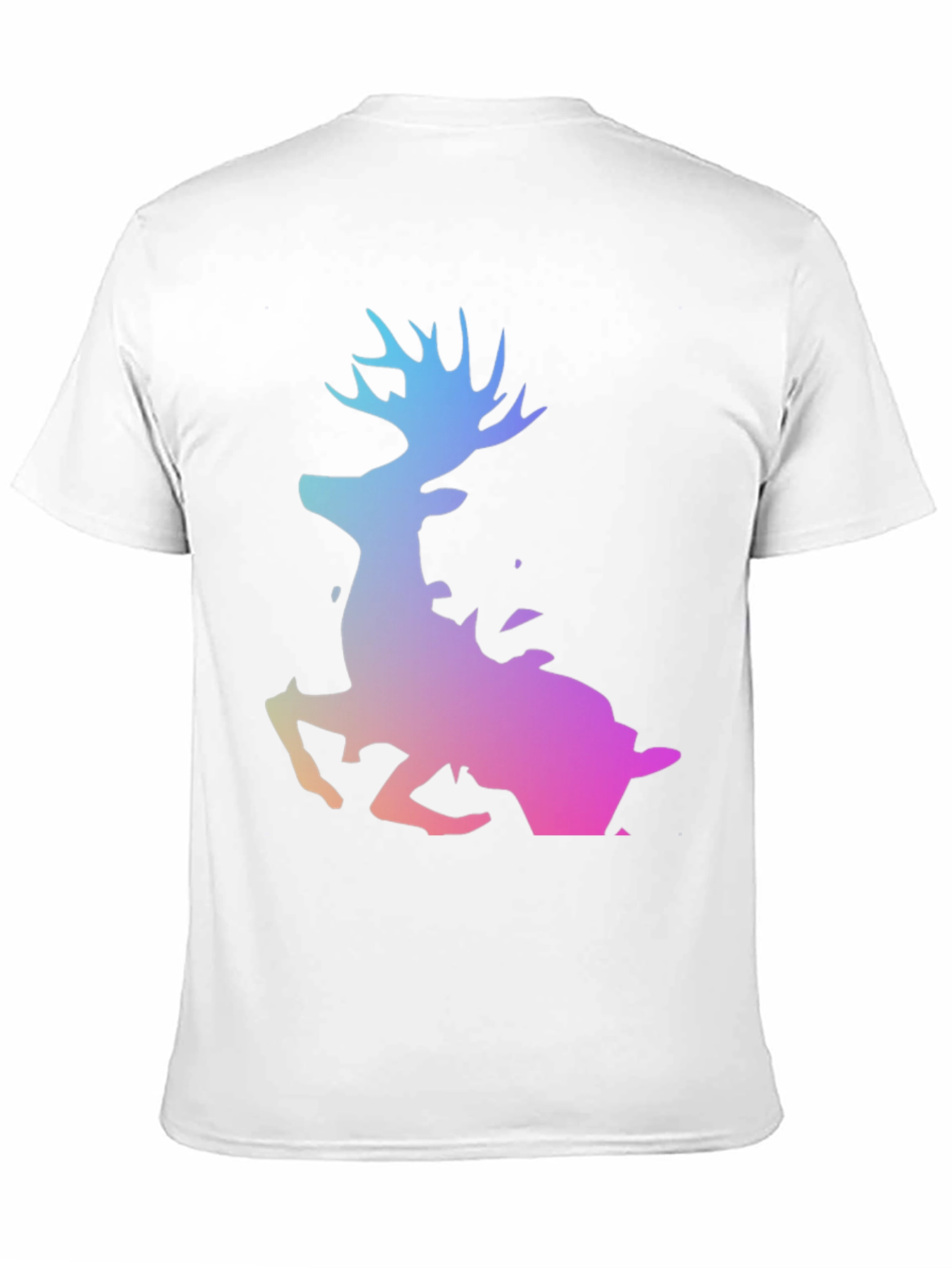 Gradient Deer Black T-Shirt