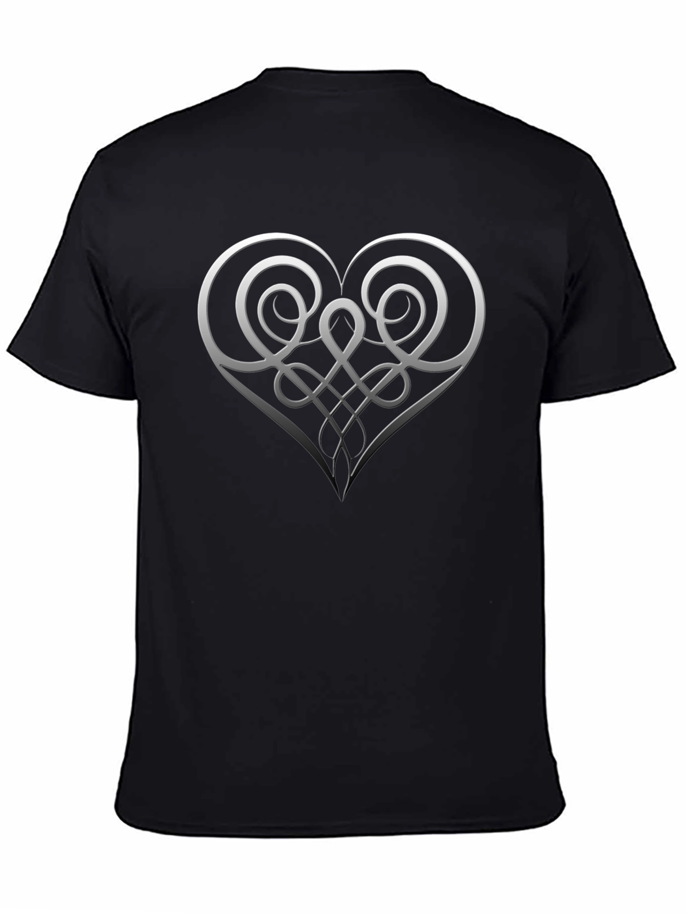 Elegant Celtic Heart T-Shirt - Stylish Graphic Tee