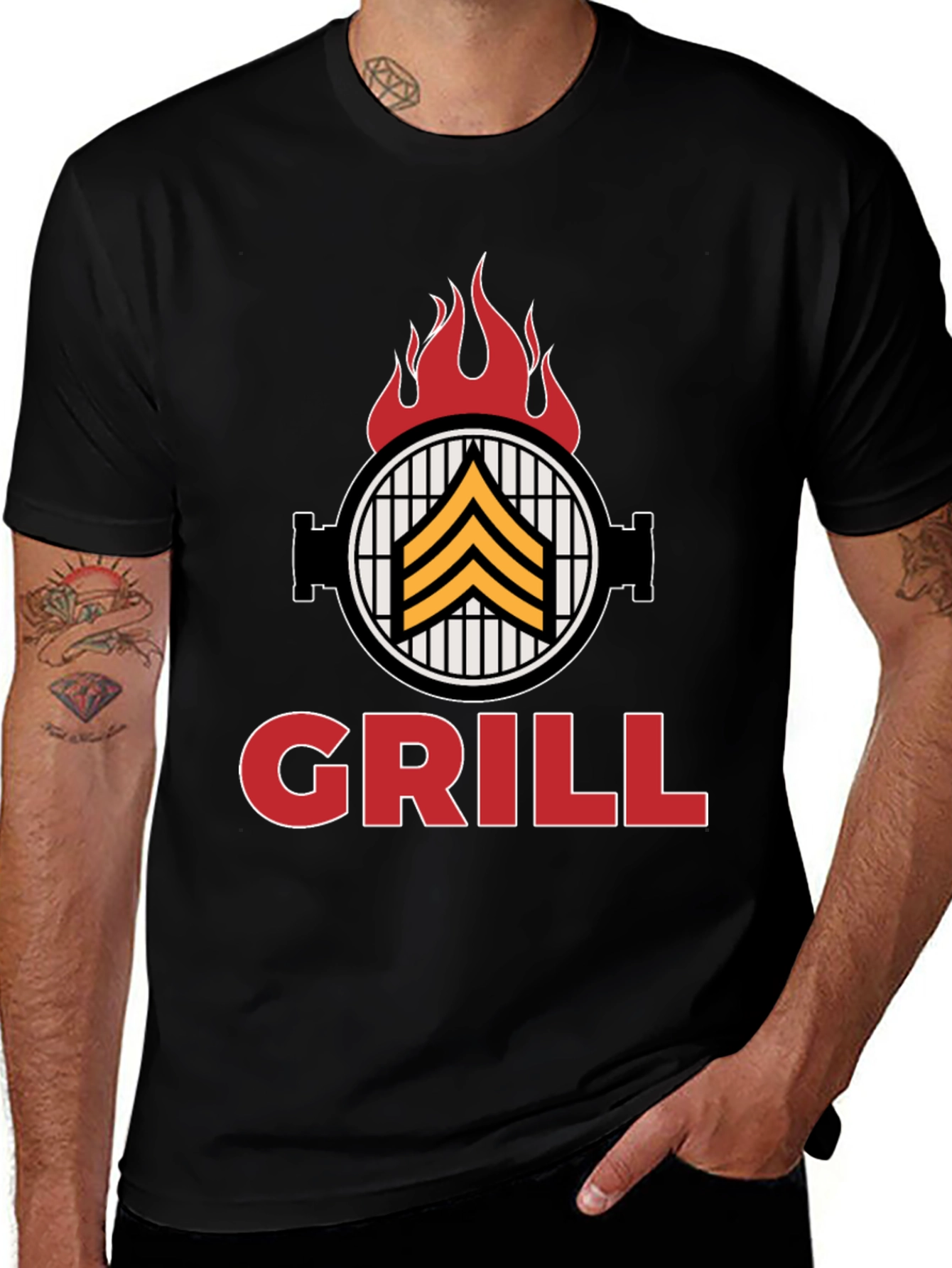 Grill Sergeant T-Shirt - BBQ Humor Tee