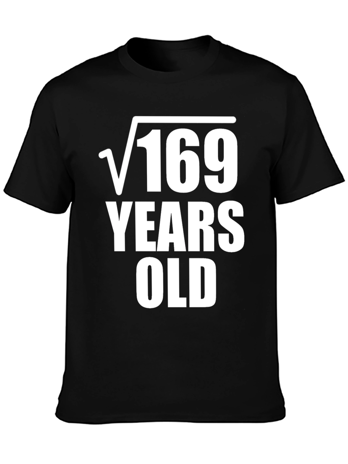 Funny Math 13th Birthday Square Root Graphic Tee