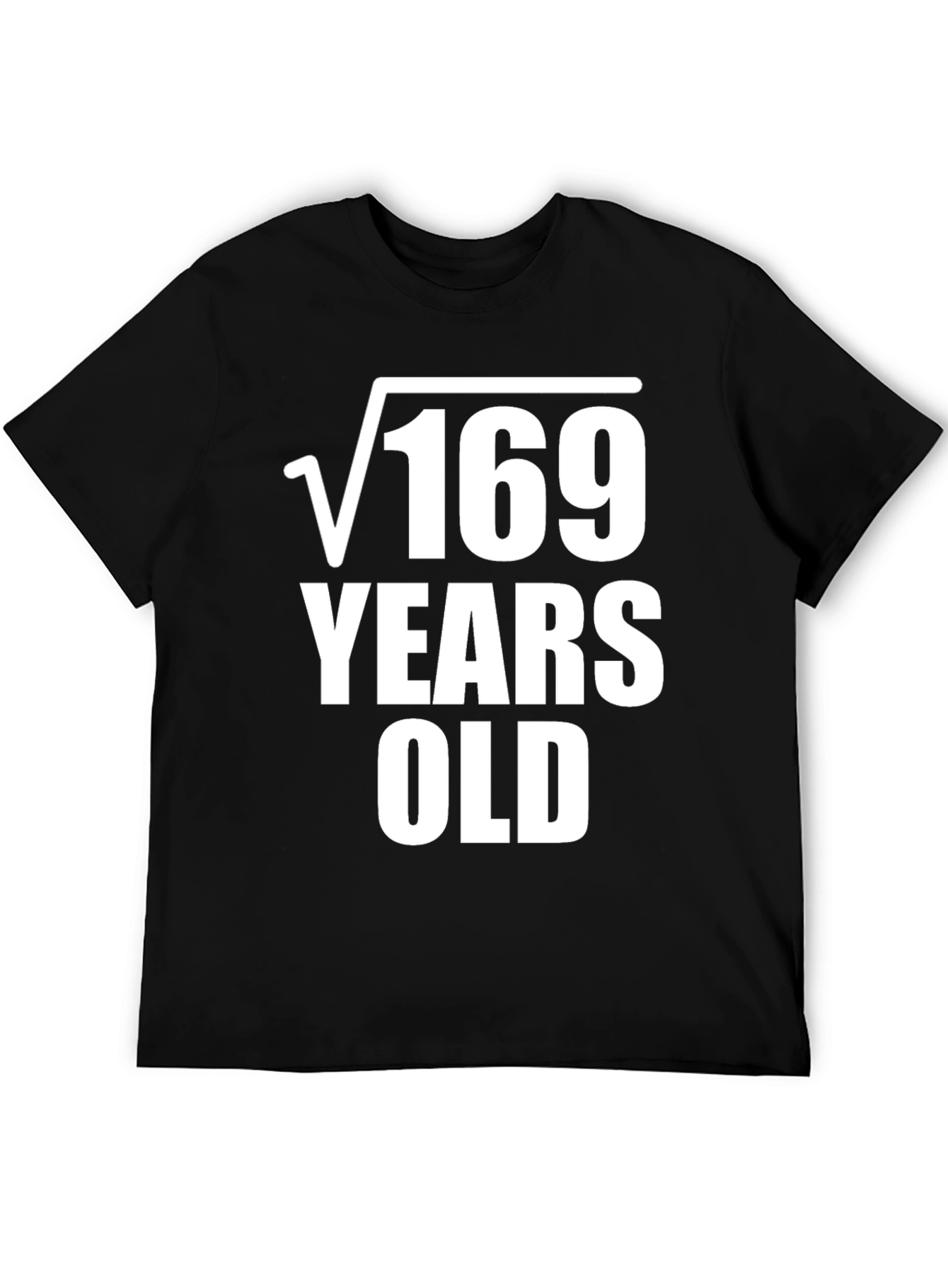 Funny Math 13th Birthday Square Root Graphic Tee