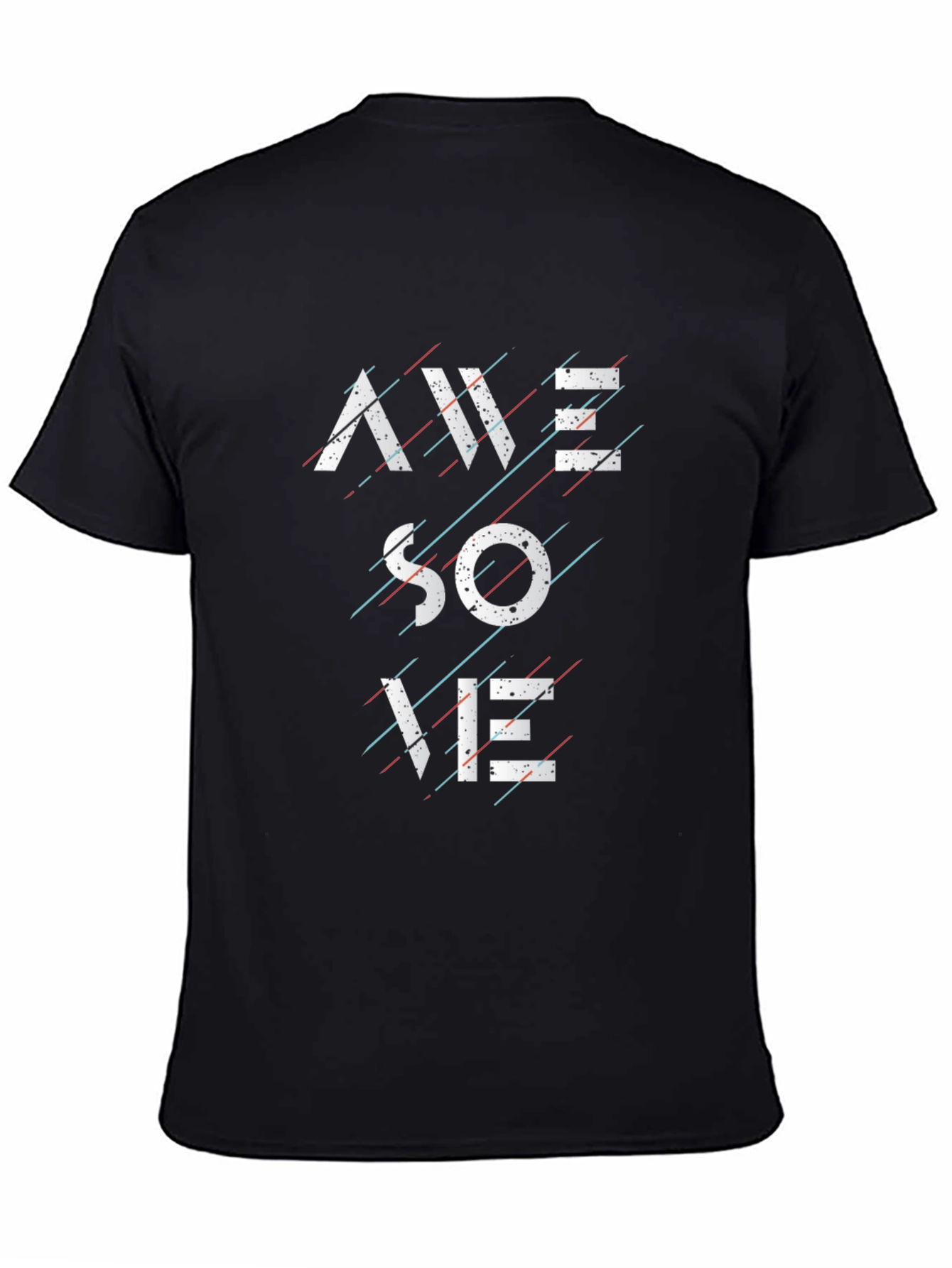 Awesome Graphic Black T-Shirt for Men