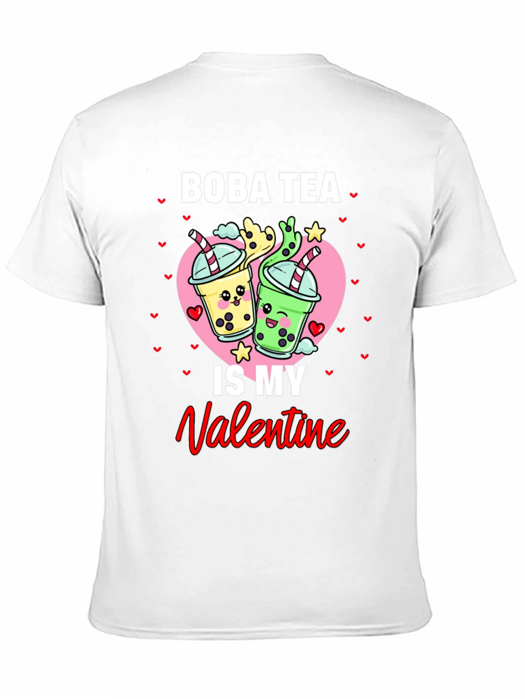 Boba Tea Valentines Day Graphic Tee