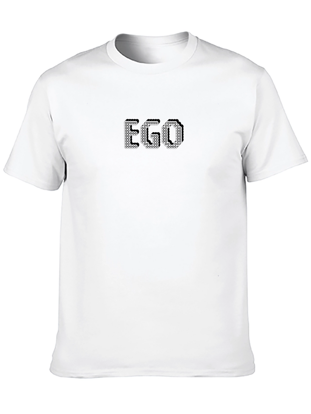 EGO Graphic Print Black T-Shirt