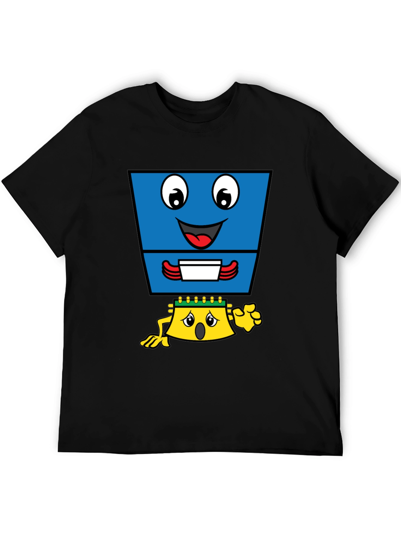 Cartoon Character Black T-Shirt