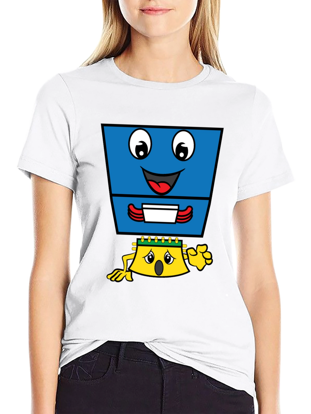 Cartoon Character Black T-Shirt