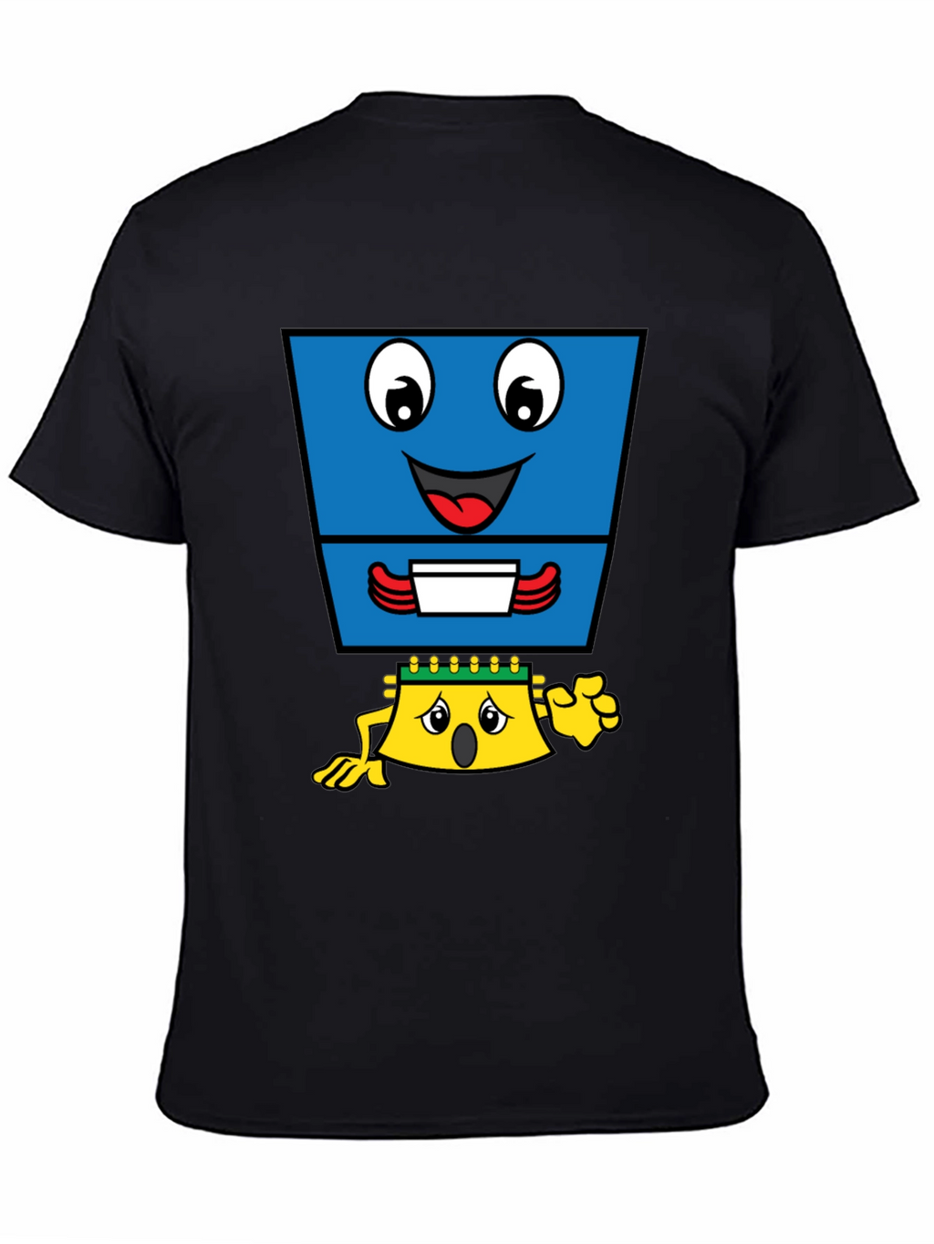 Cartoon Character Black T-Shirt