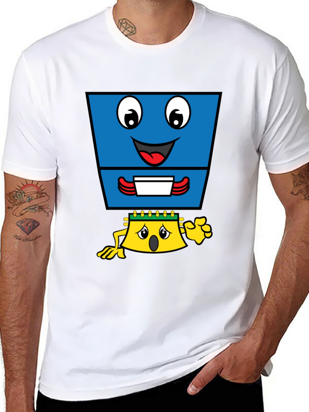Cartoon Character Black T-Shirt