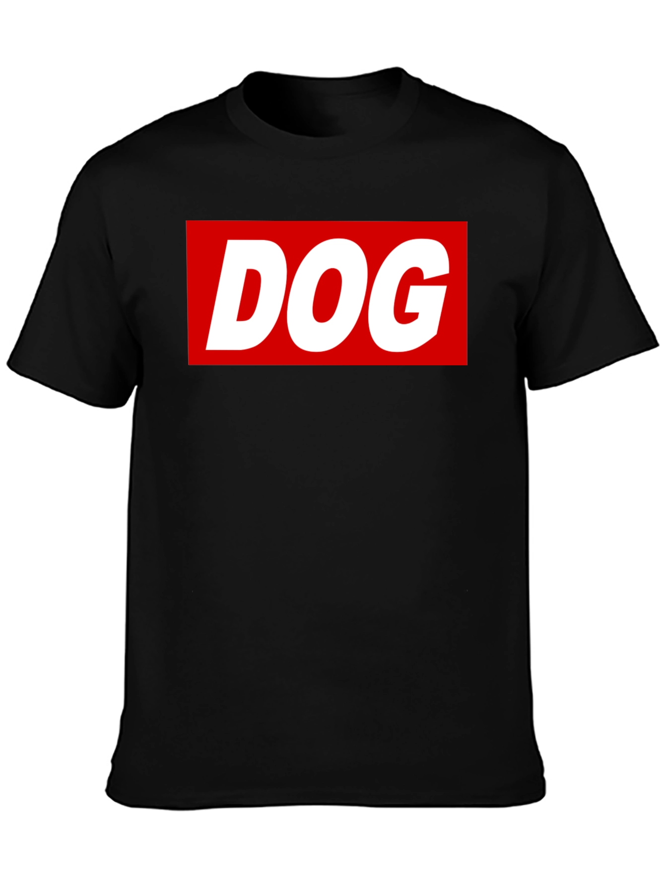 Dog Graphic Tee - Black T-Shirt with Bold Design