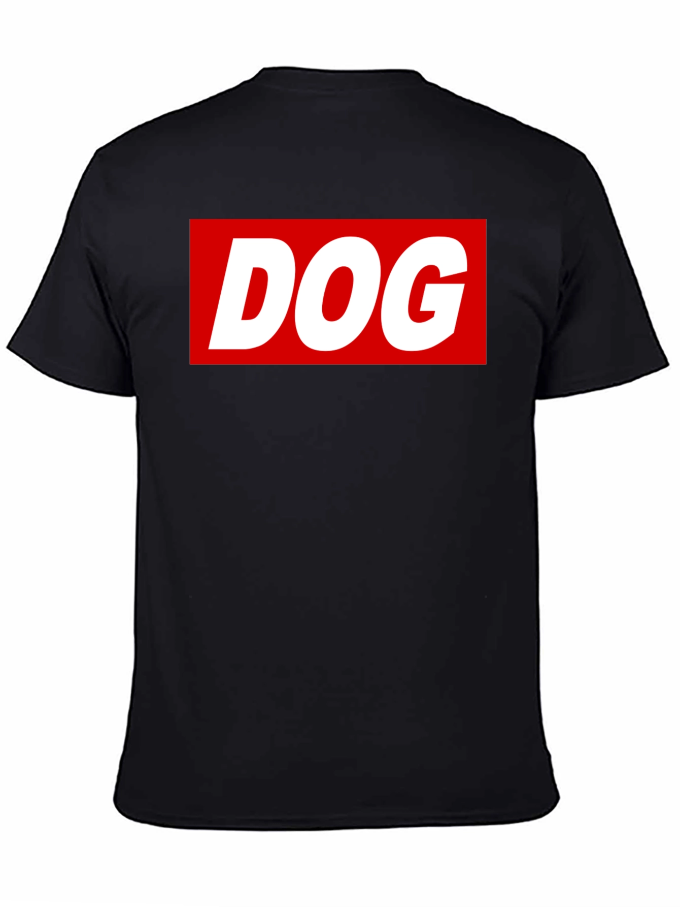 Dog Graphic Tee - Black T-Shirt with Bold Design