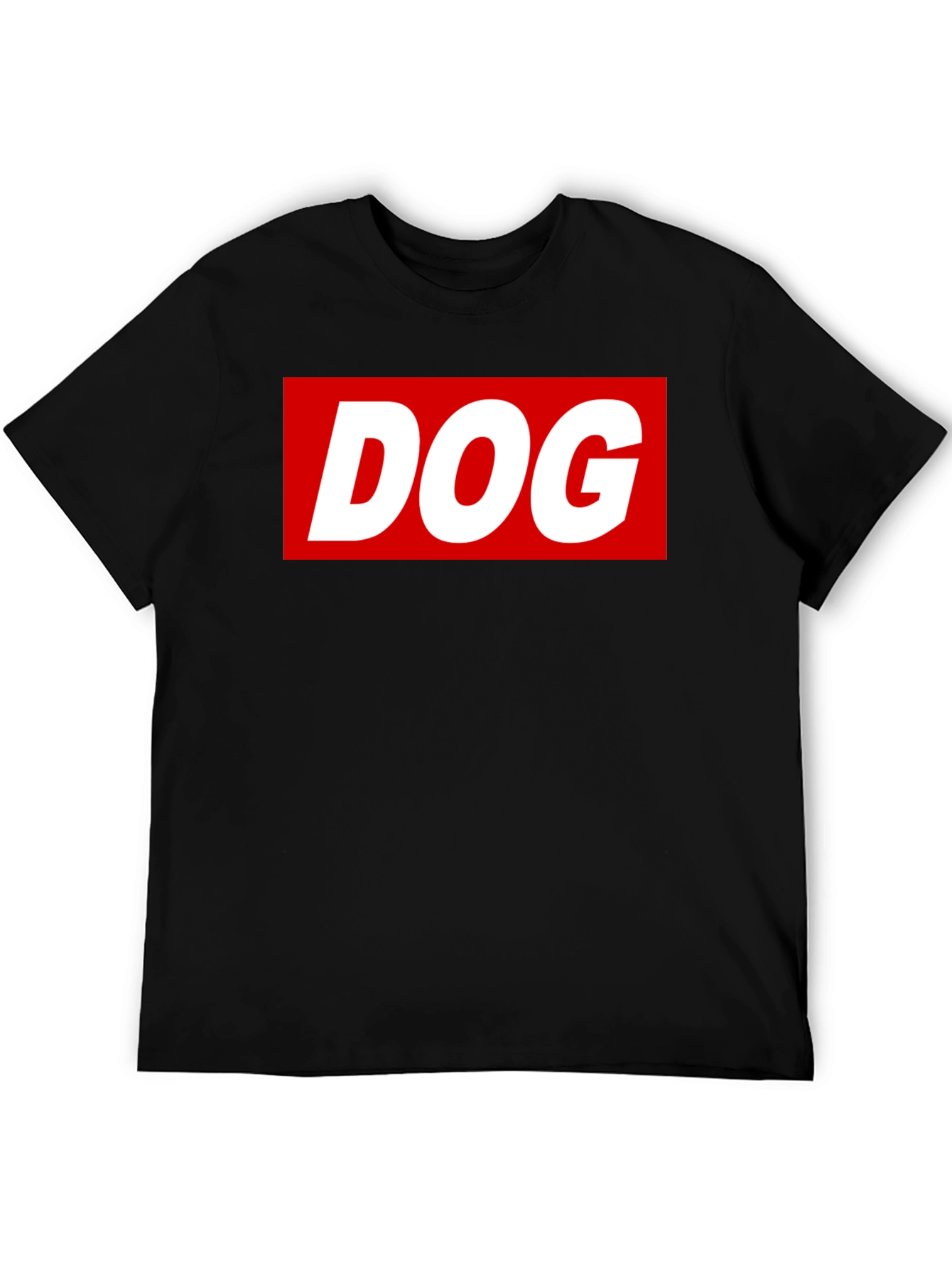 Dog Graphic Tee - Black T-Shirt with Bold Design