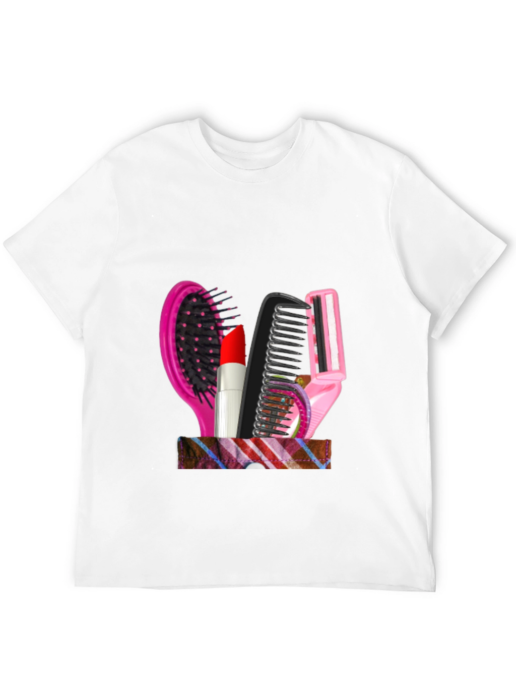 Cosmetic Tool Graphic Black T-Shirt