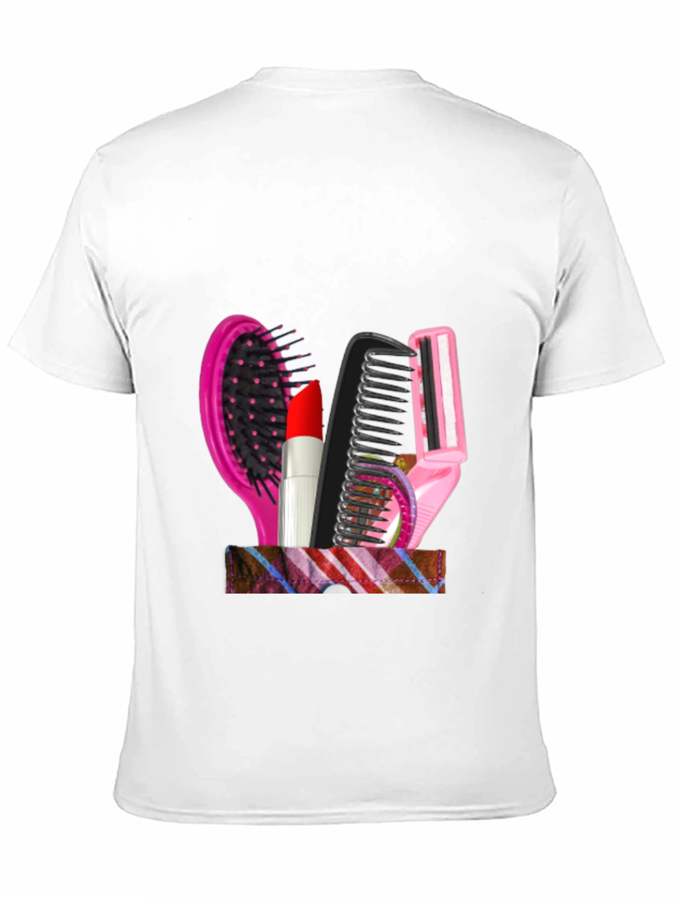 Cosmetic Tool Graphic Black T-Shirt