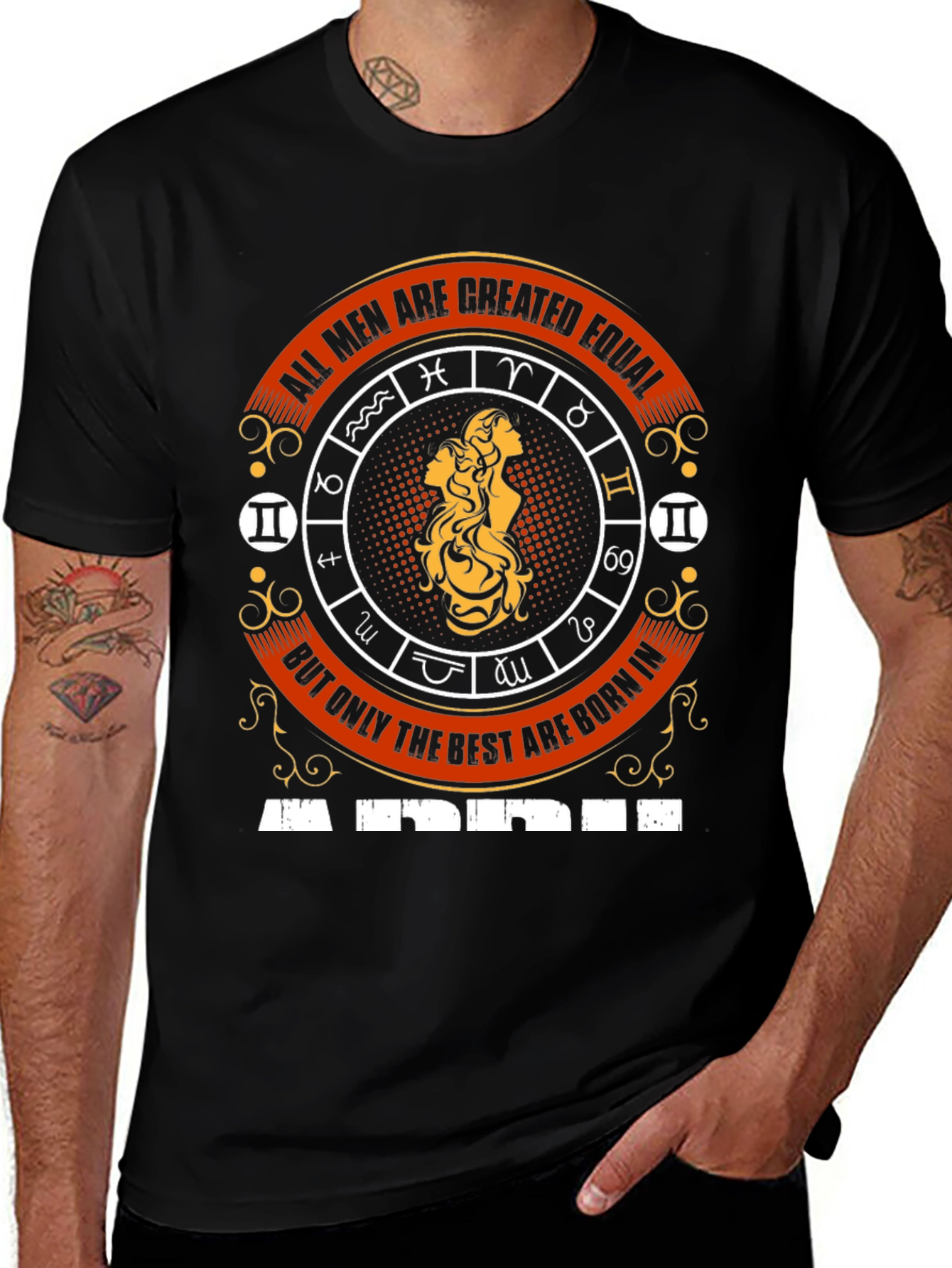 Gemini Zodiac T-Shirt - All Men Are Created Equal