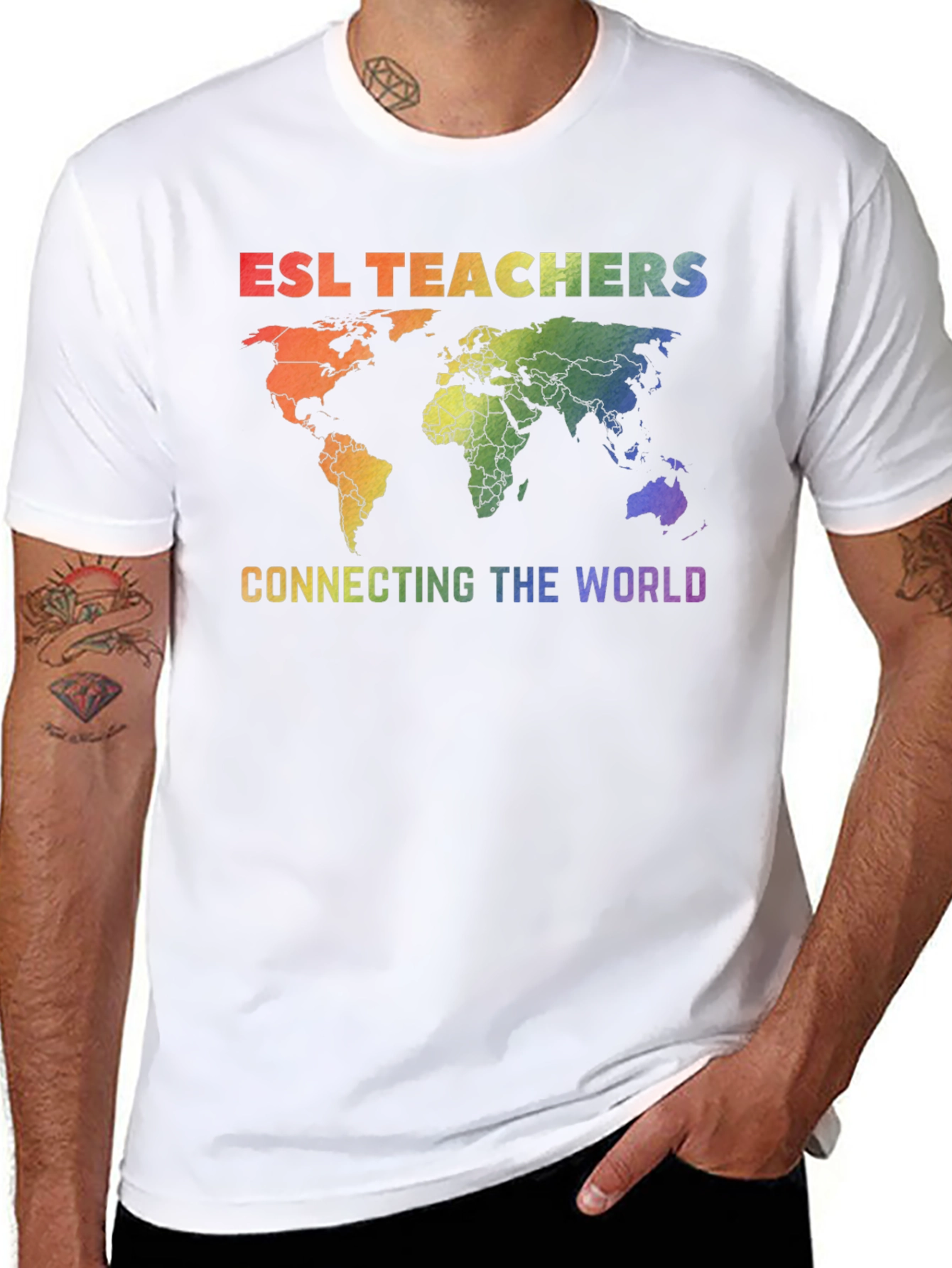 ESL Teachers Connecting The World T-Shirt