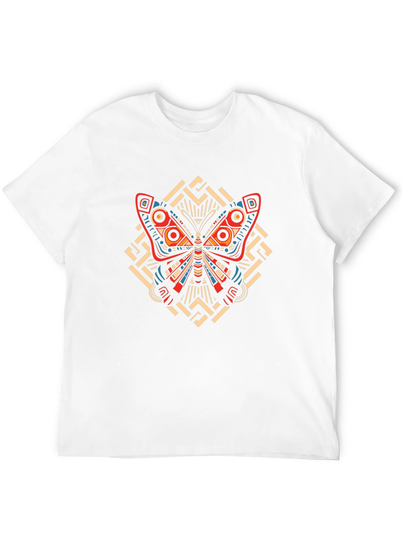 Butterfly Graphic Print Crew Neck T-Shirt