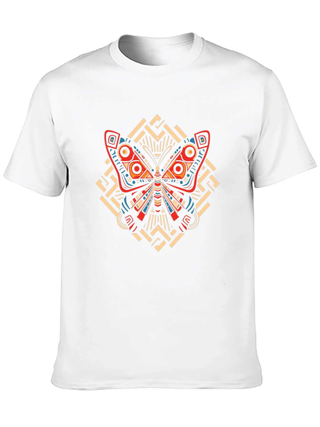 Butterfly Graphic Print Crew Neck T-Shirt