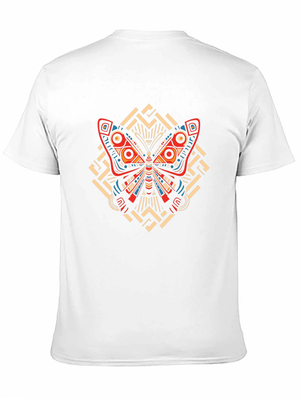 Butterfly Graphic Print Crew Neck T-Shirt
