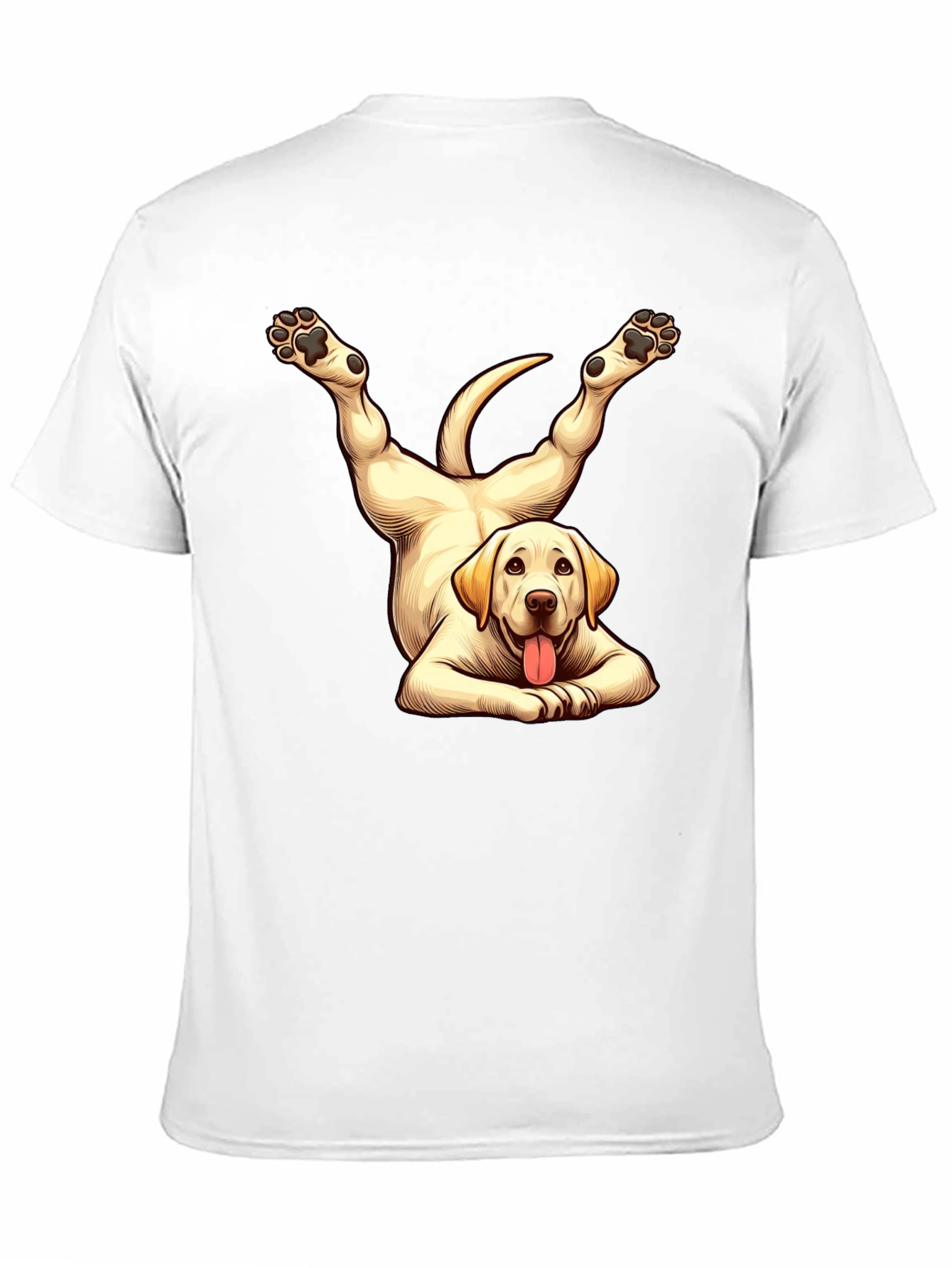 Funny Dog Yoga Black T-Shirt