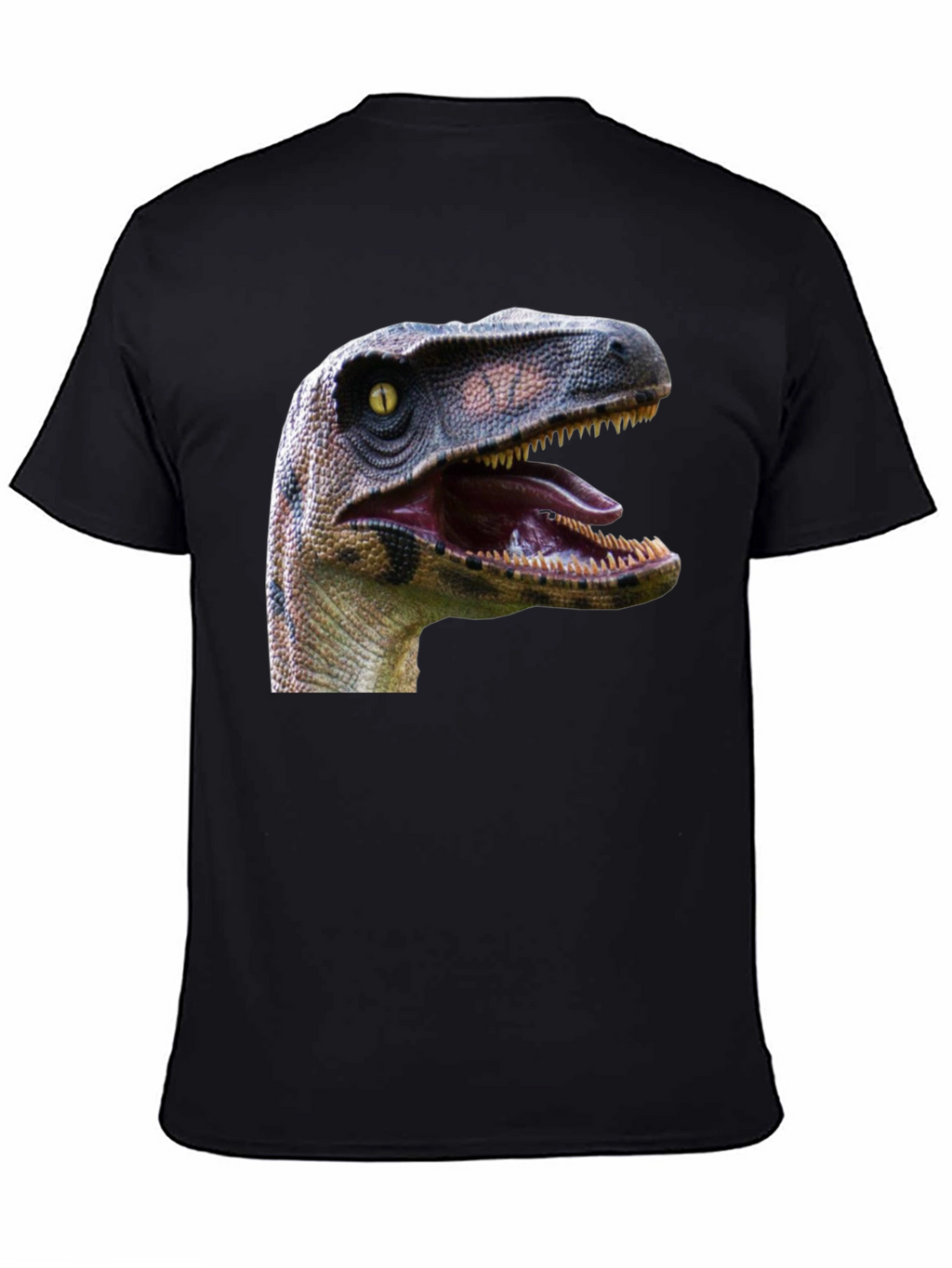 Dinosaur Graphic Print Black T-Shirt