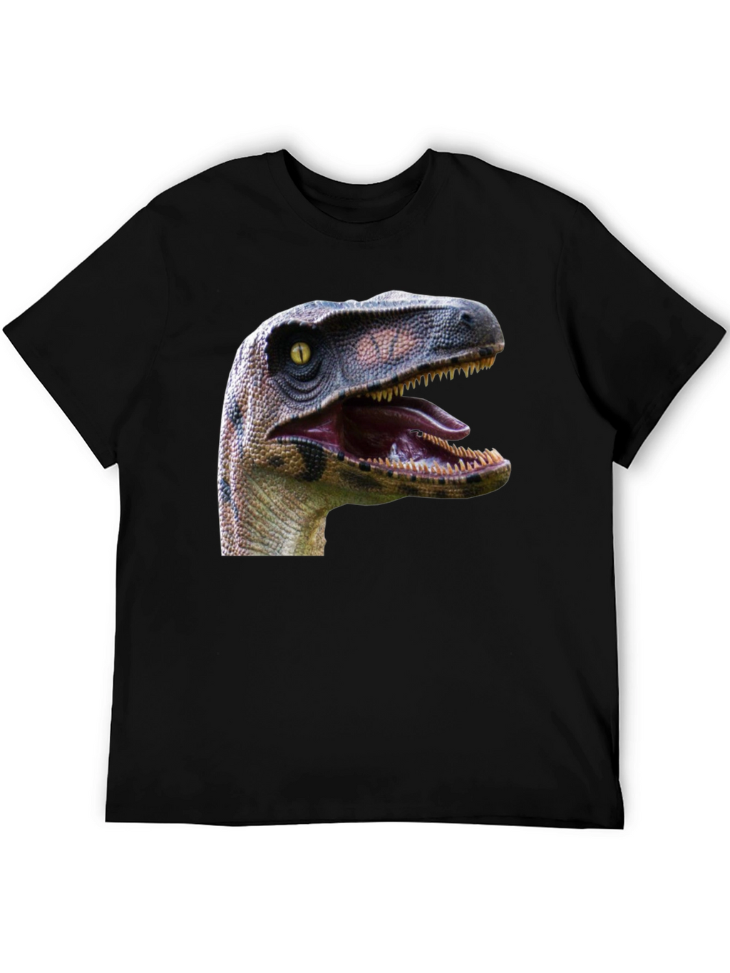 Dinosaur Graphic Print Black T-Shirt