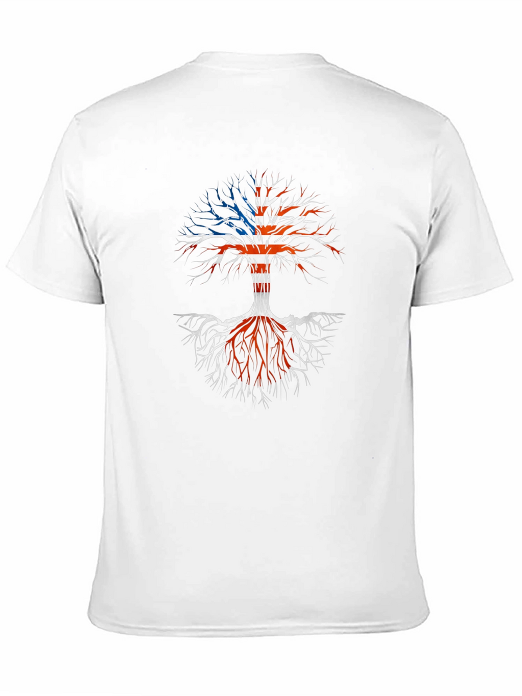 American Roots T-Shirt - Patriotic Tree Design