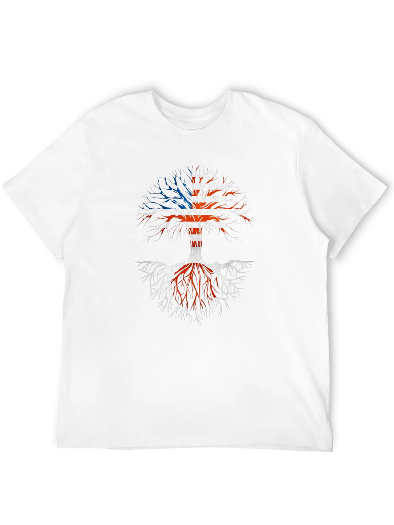 American Roots T-Shirt - Patriotic Tree Design