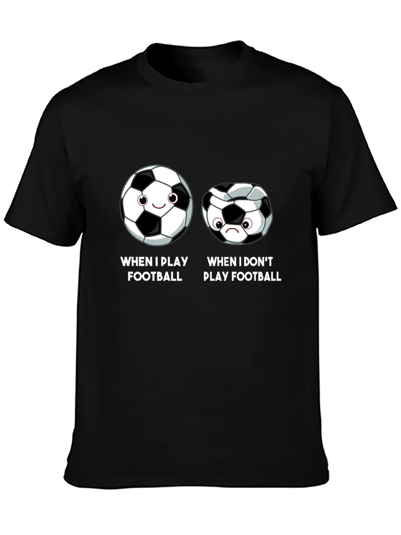 Funny Football Graphic T-Shirt - Play or Dont Play
