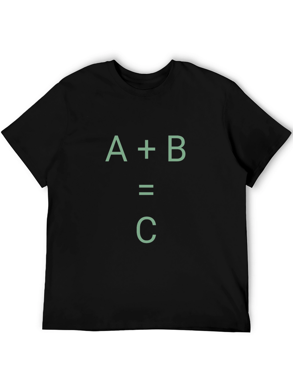 A+B=C Black Graphic Tee