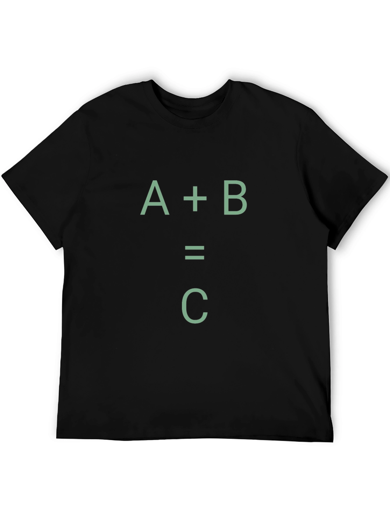 A+B=C Black Graphic Tee