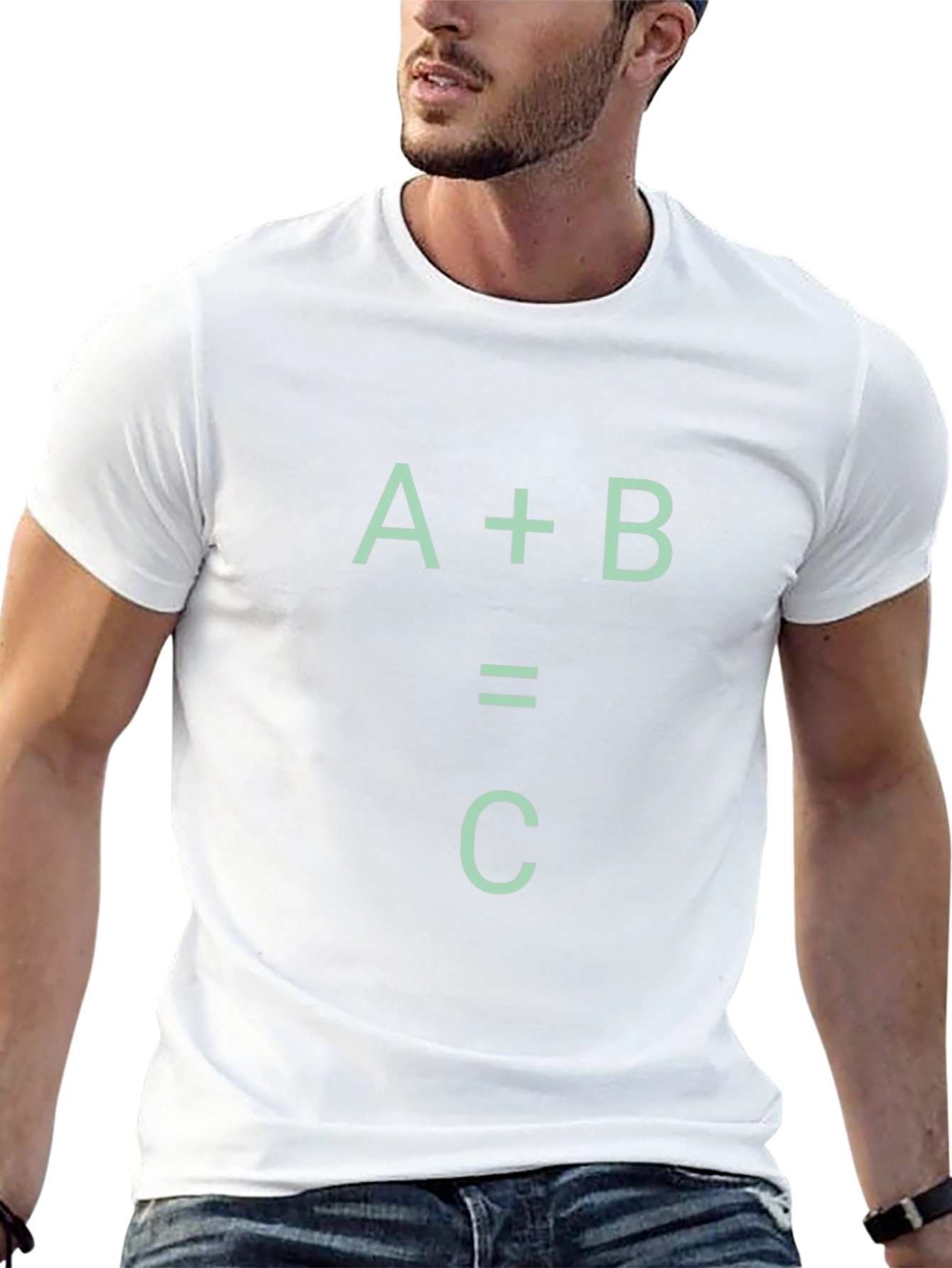 A+B=C Black Graphic Tee