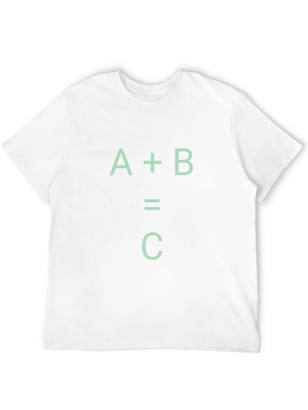 A+B=C Black Graphic Tee