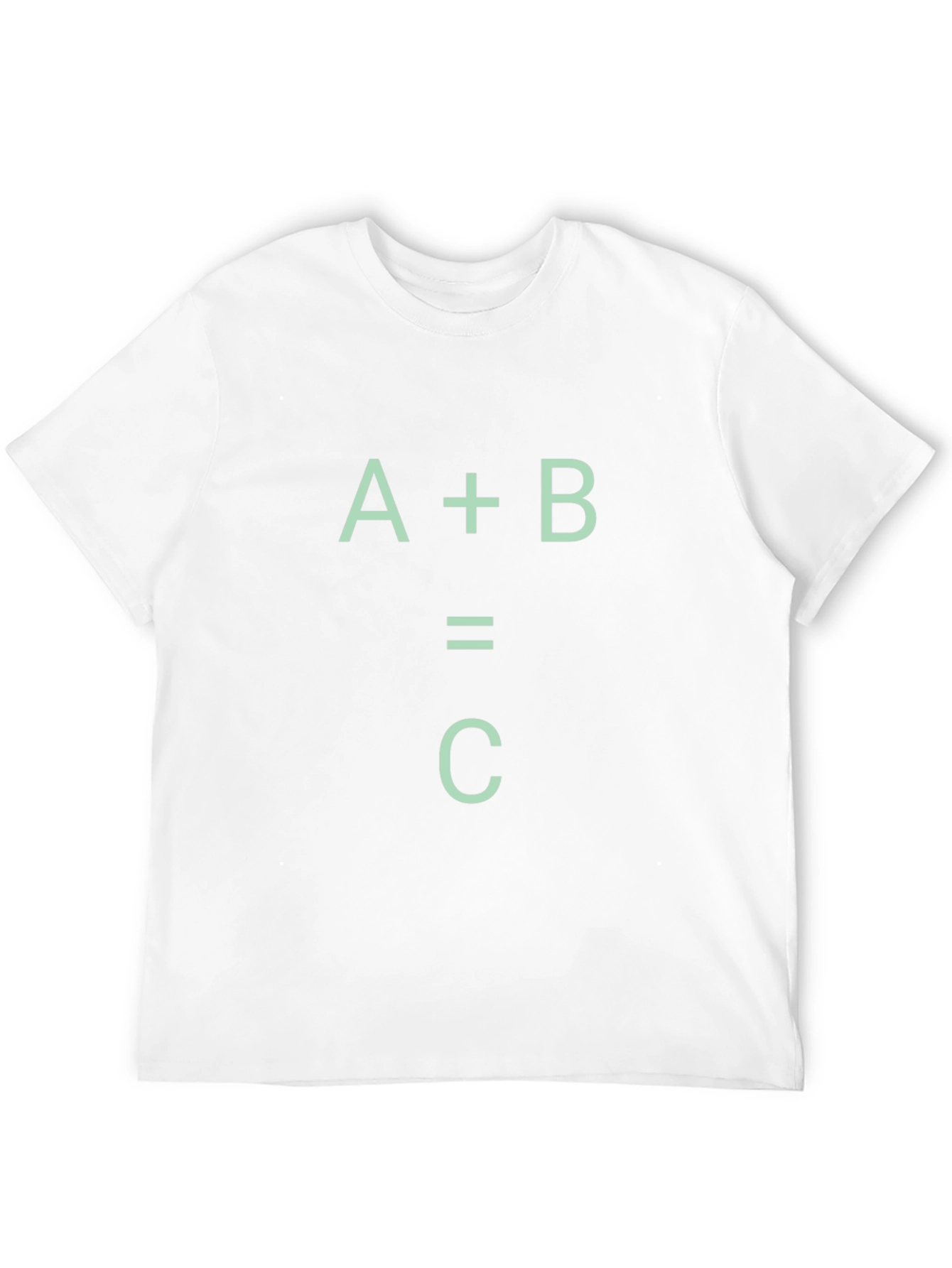 A+B=C Black Graphic Tee