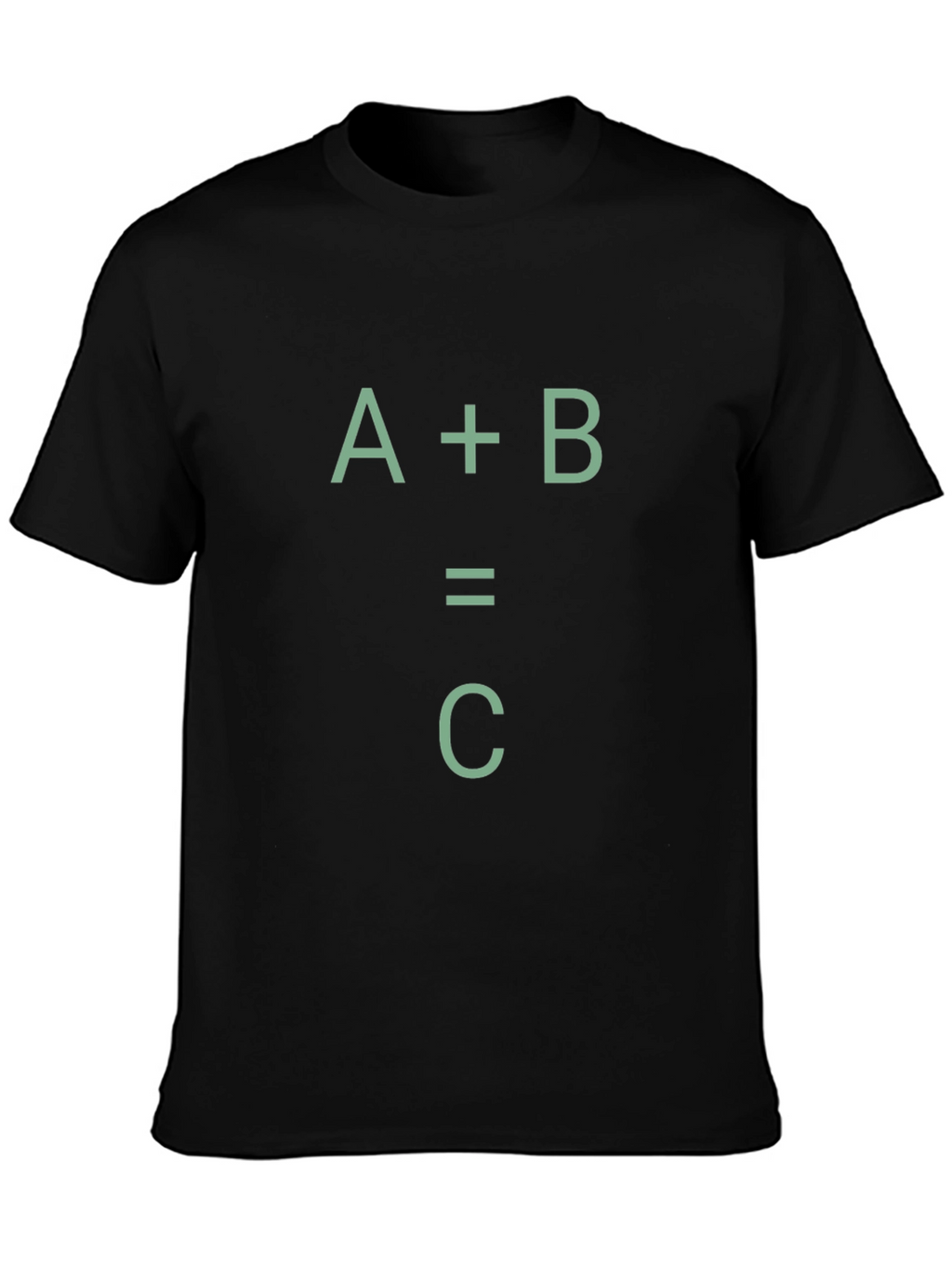 A+B=C Black Graphic Tee