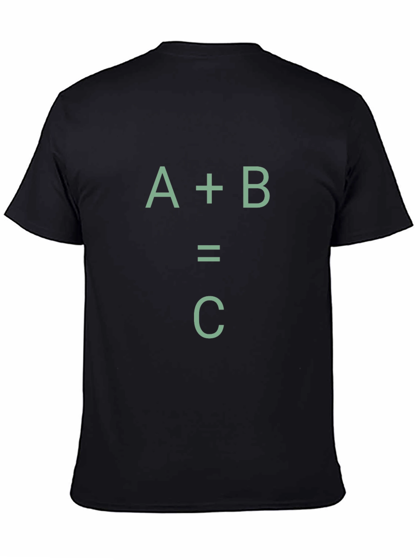A+B=C Black Graphic Tee