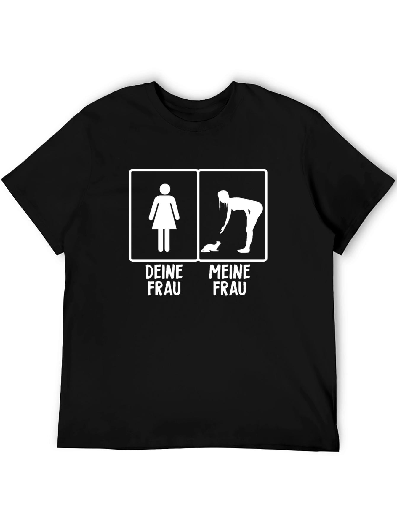 Funny T-Shirt: Meine Frau vs. Deine Frau Graphic Tee