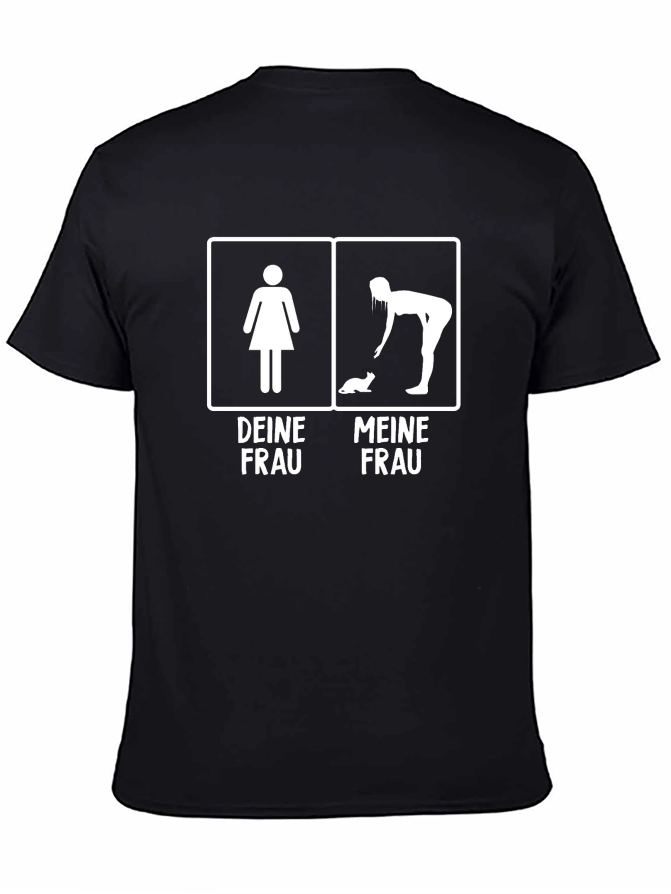 Funny T-Shirt: Meine Frau vs. Deine Frau Graphic Tee