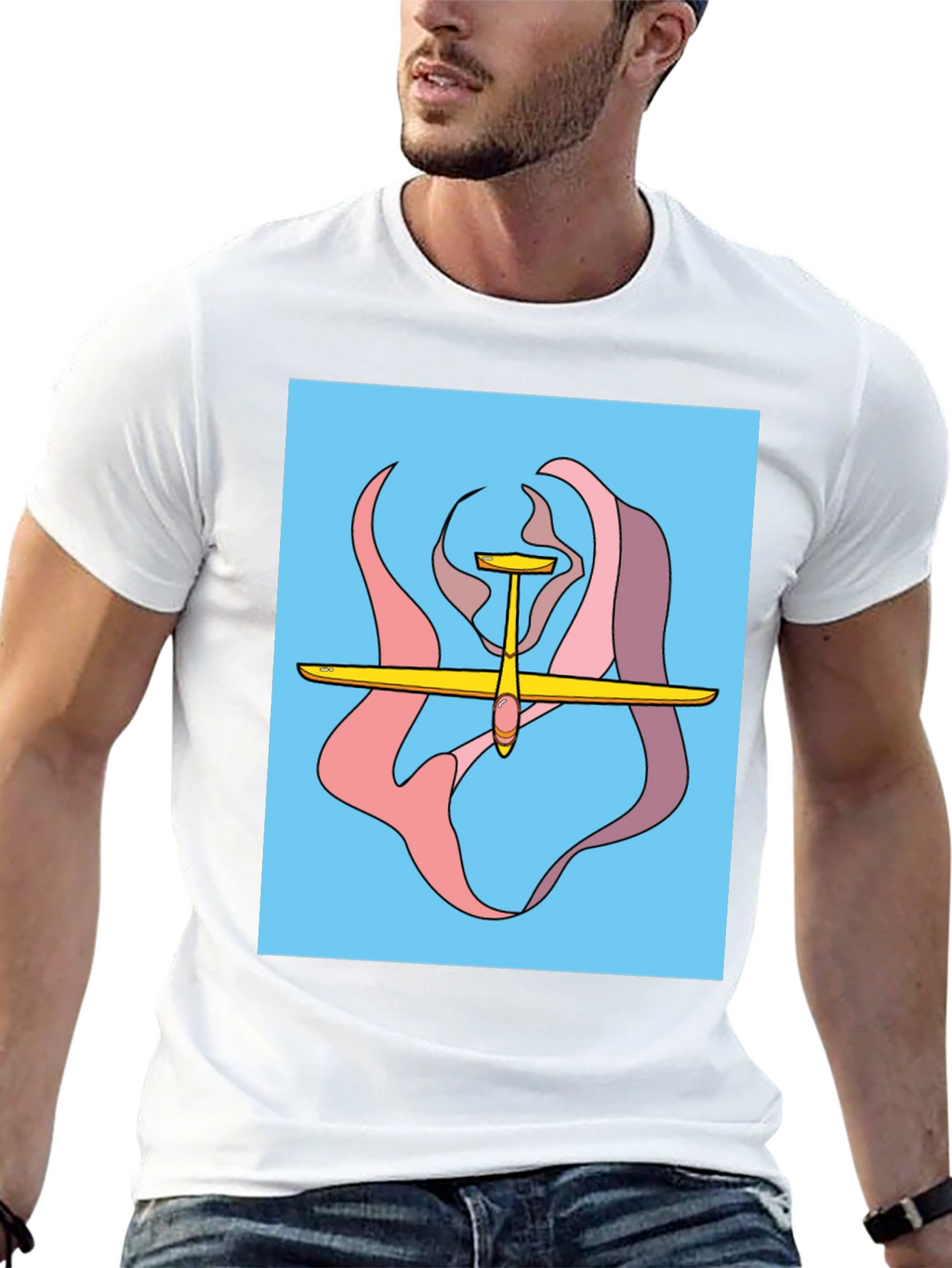 Glider Graphic Tee - Aviation Style