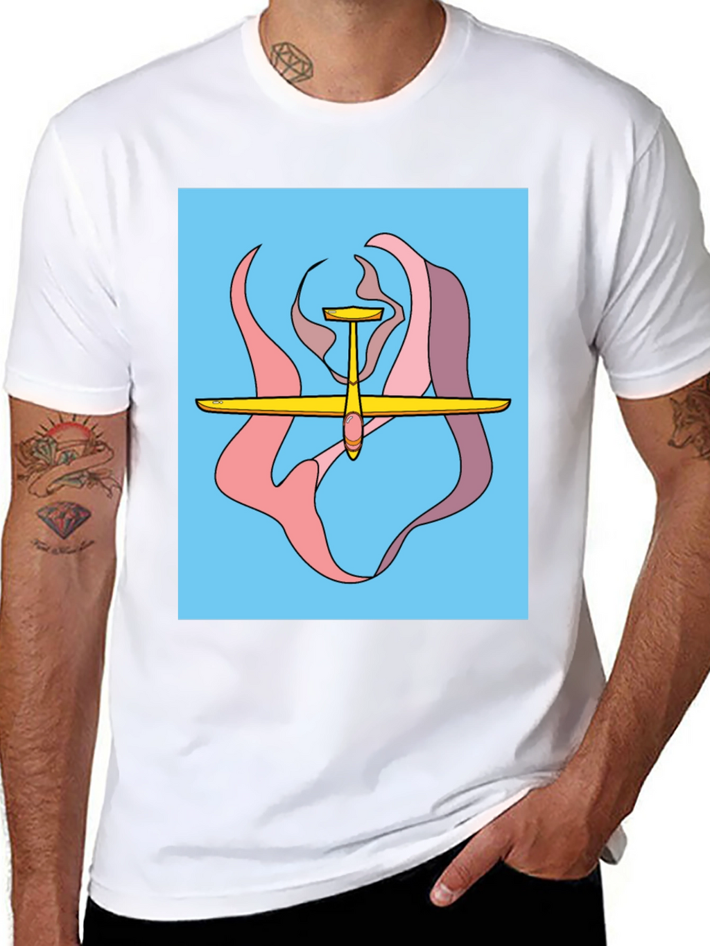 Glider Graphic Tee - Aviation Style