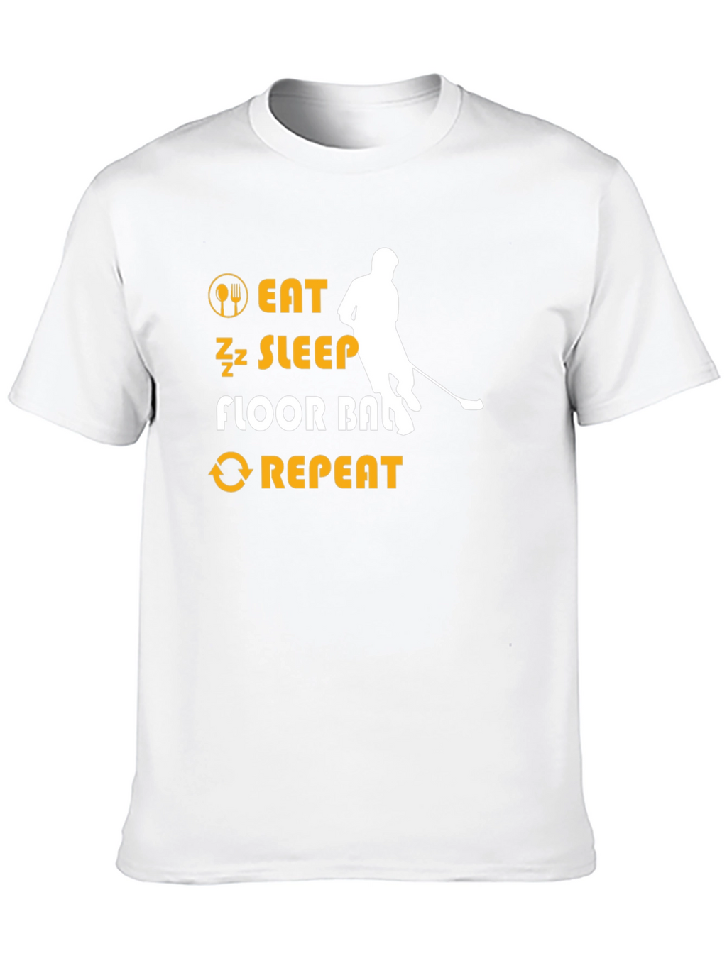 Eat Sleep Floorball Repeat T-Shirt