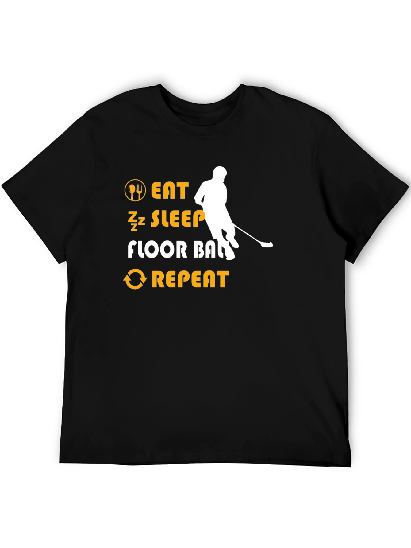Eat Sleep Floorball Repeat T-Shirt