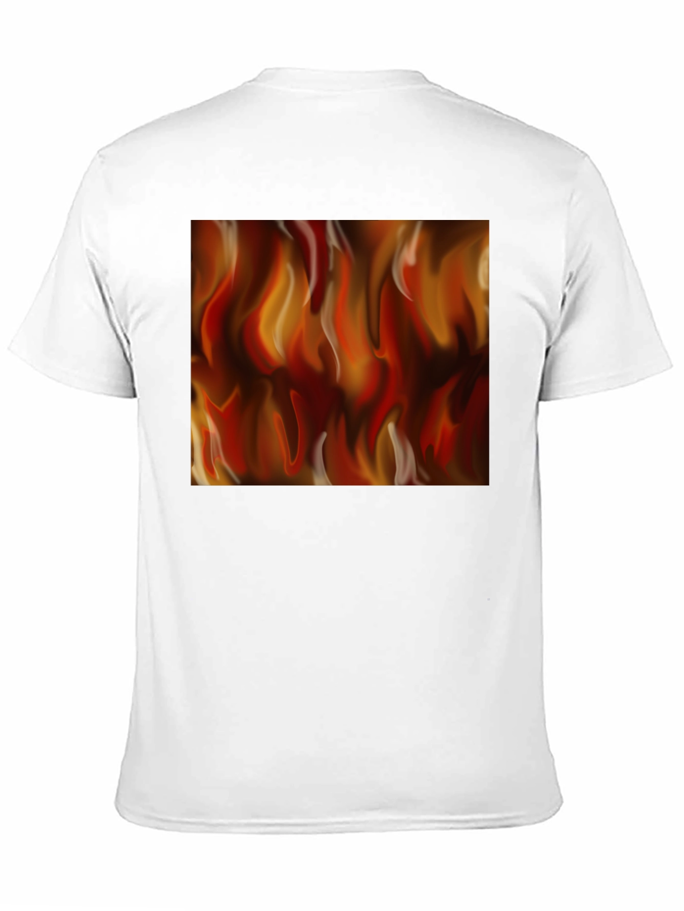 Fiery Flames Graphic Black T-Shirt