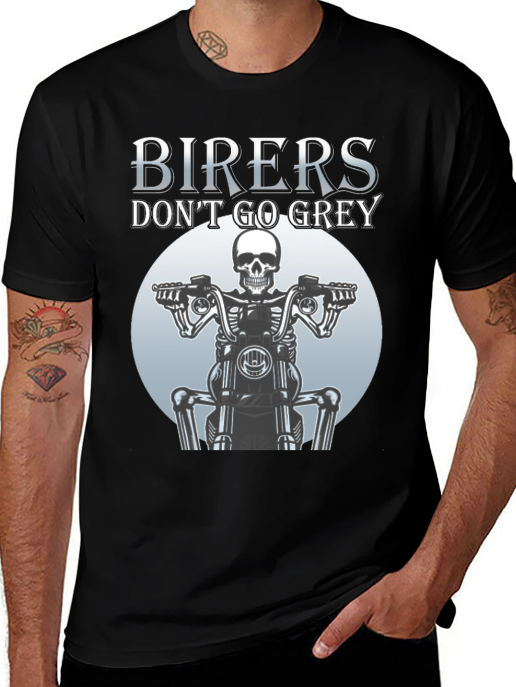Bikers Dont Go Grey T-Shirt