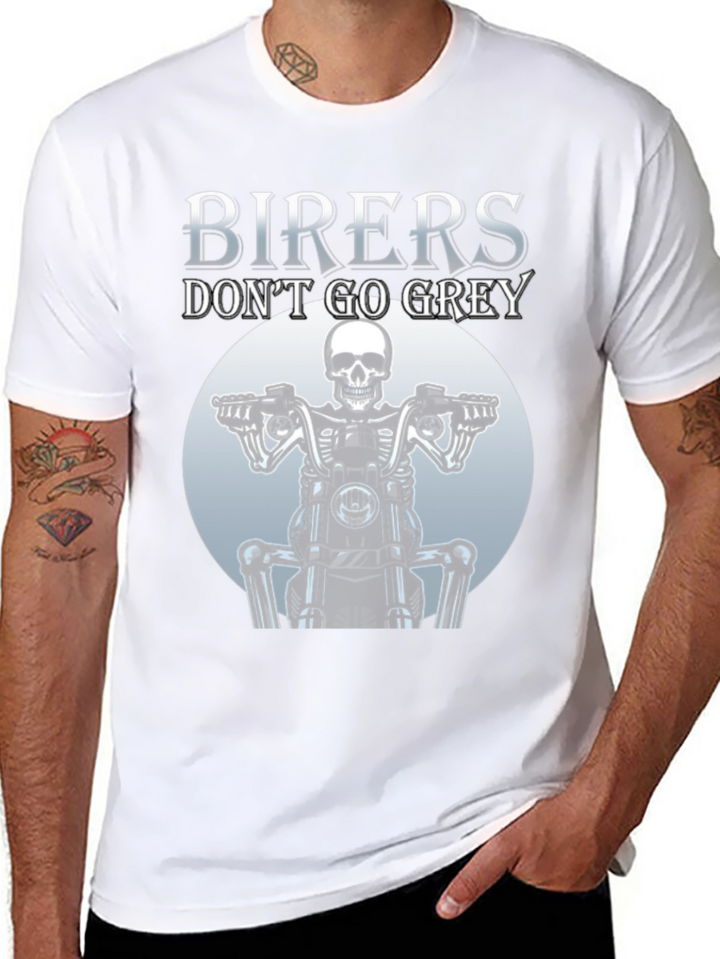 Bikers Dont Go Grey T-Shirt
