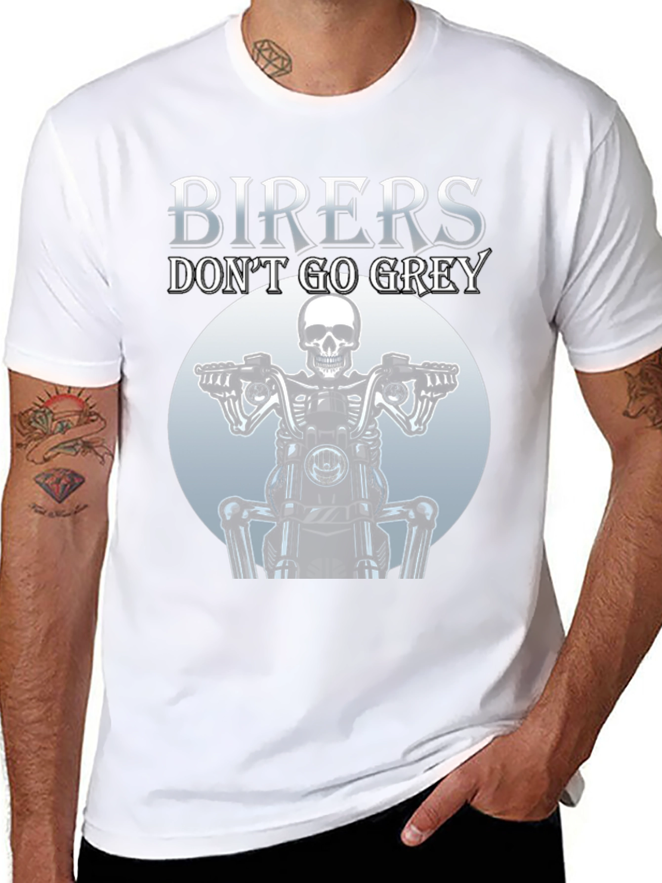 Bikers Dont Go Grey T-Shirt