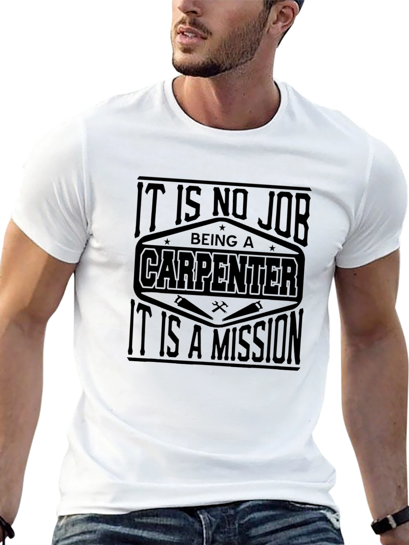 Carpenter Mission T-Shirt - Black Graphic Tee