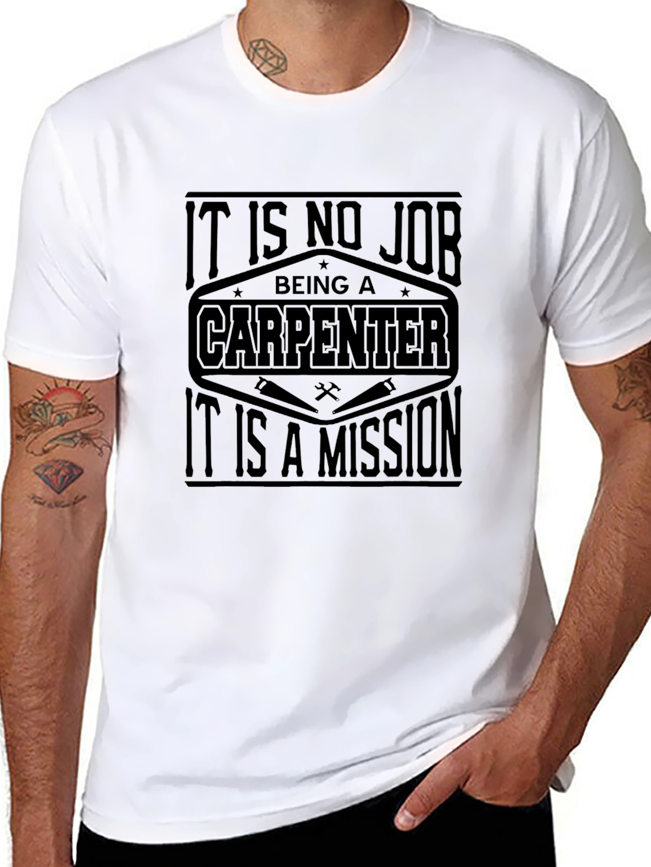 Carpenter Mission T-Shirt - Black Graphic Tee